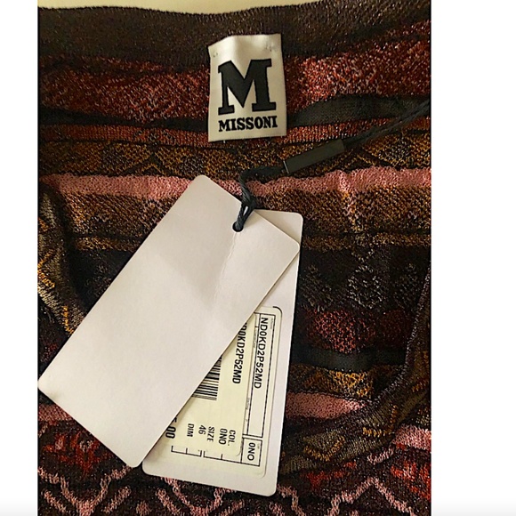 Missoni Metallic Patterned Fit-&-Flare Long Sleeve Dress - Picture 12 of 14